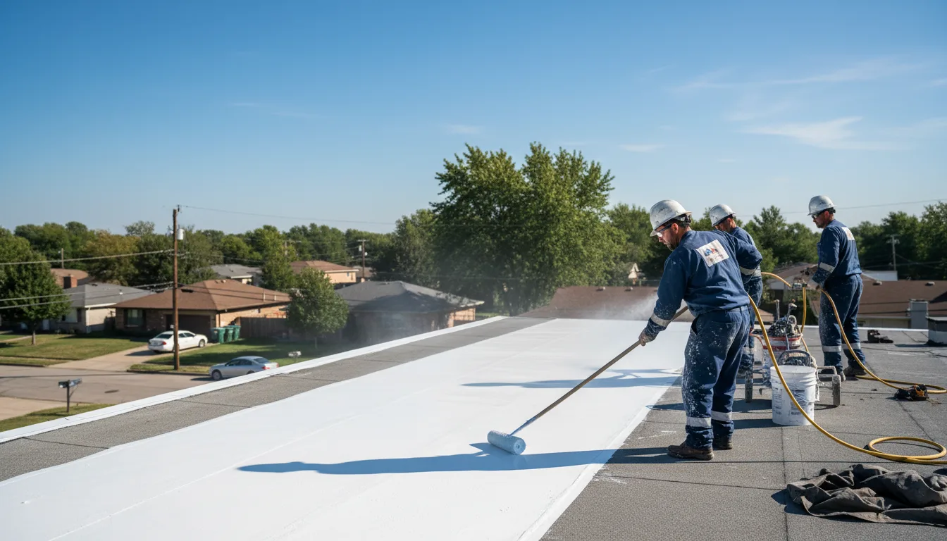 Commercial roof coating in Nettie, WV near me